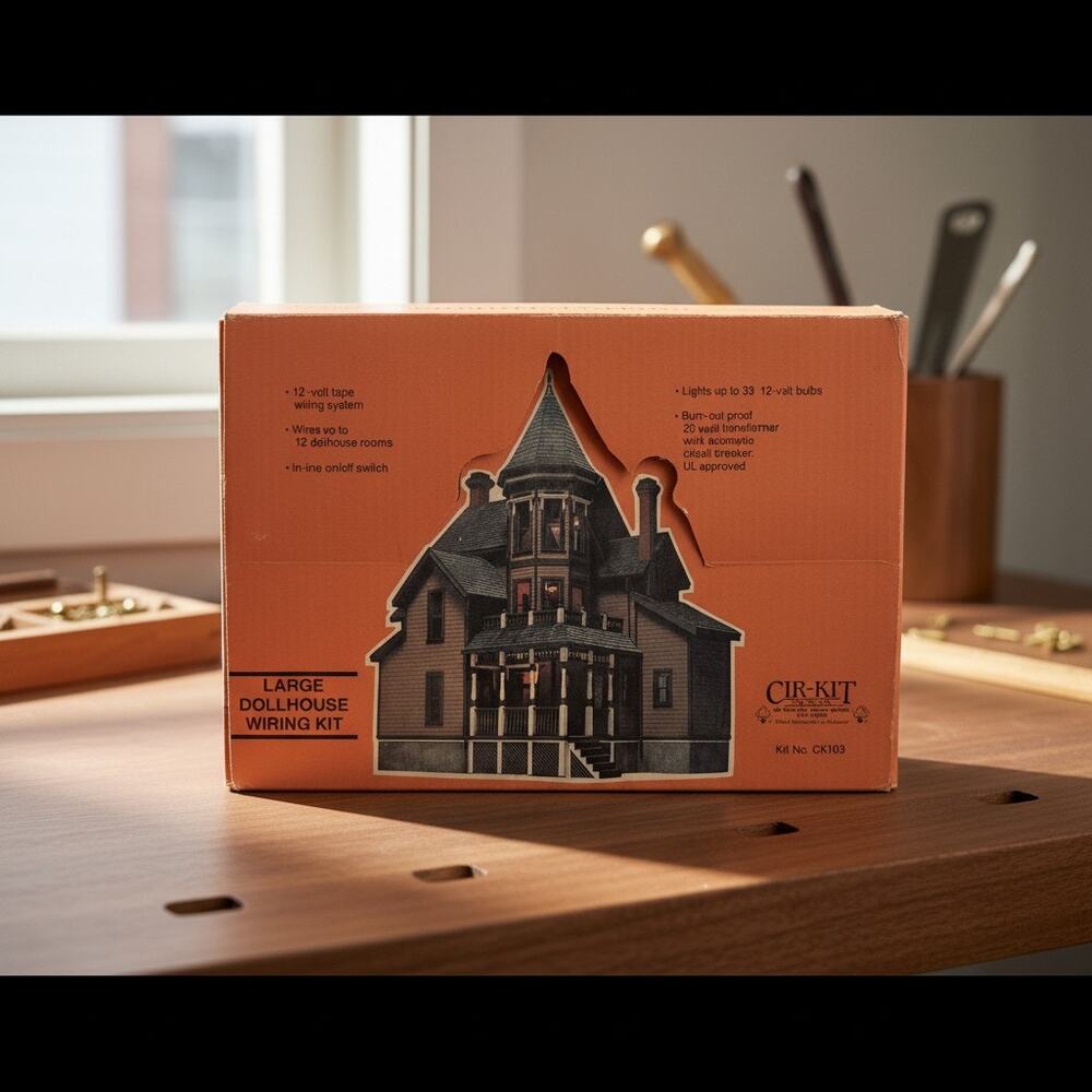 Vintage CIR-KIT CK103 Large Dollhouse Wiring Kit-12V-16V-Miniature Lighting Box